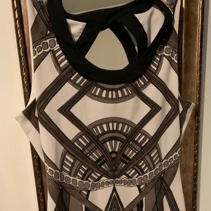 Black and white Kardashian dress